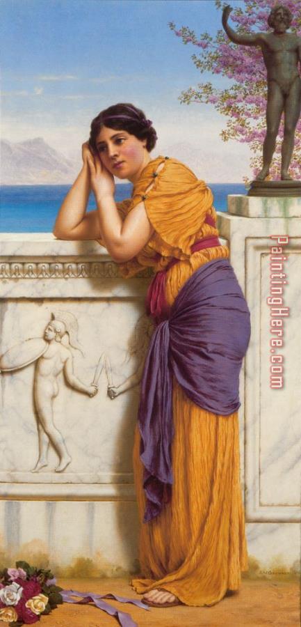 John William Godward 'rich Gifts Wax Poor When Lovers Prove Unkind'